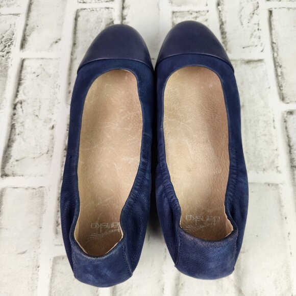Dansko Lisanne Flat Women's Sz 9 EU 39 Blue Slip On Flats Ballerina Comfort Shoe - Picture 6 of 10
